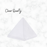 White Quartz Natural Pyramid Crystal Decor Pyramid Home Office Decor