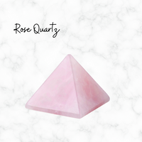 Rose Quartz Natural Pyramid Crystal Decor Pyramid Home Office Decor