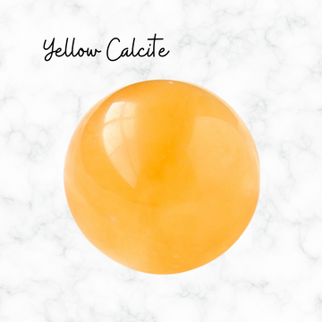 Yellow Calcite Sphere Healing Crystal Ball Chakra Crystal Gift For Her