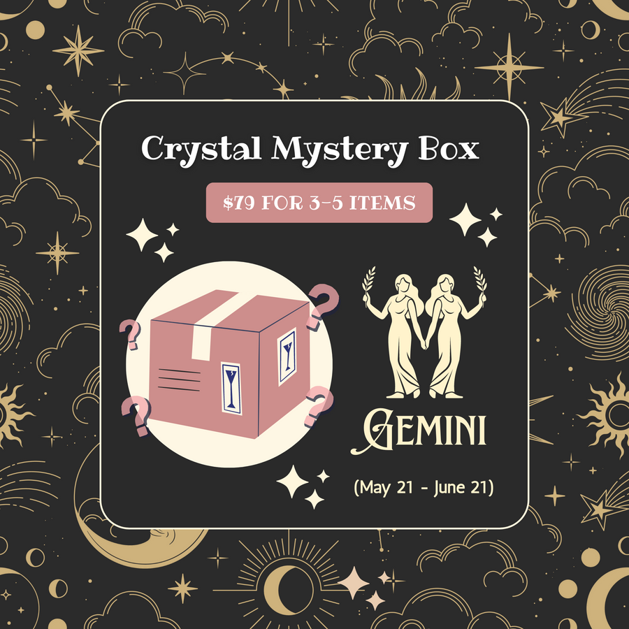 Gemini Crystal Gift Set Horoscope Gift Set For Her Unique Gift For Him