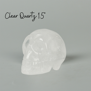  Skull Stone Ghost Head Carved Crystal Handcraft Ornament