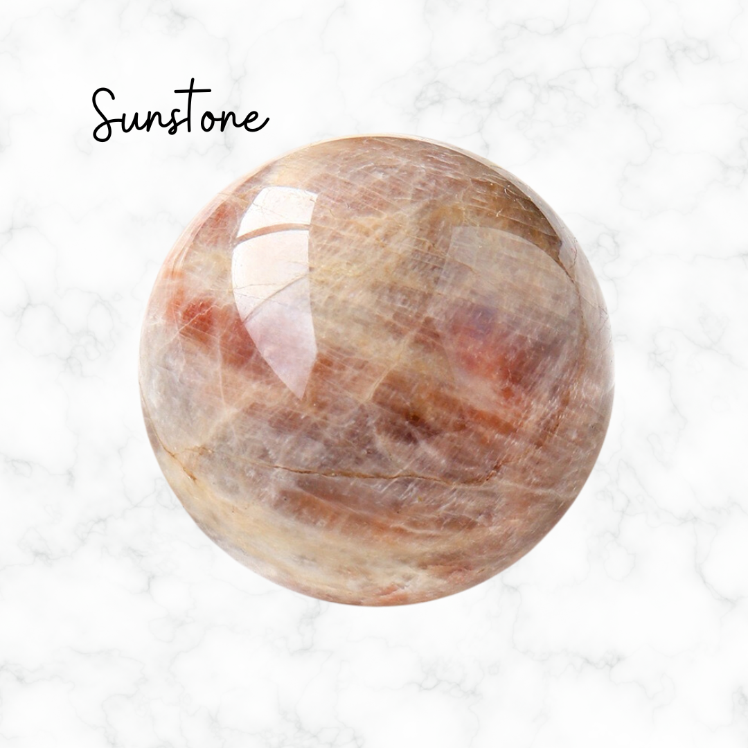 Sunstone Sphere Healing Crystal Ball Chakra Crystal Gift For Her