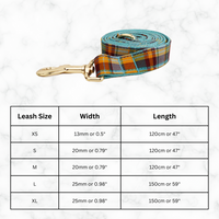 Plaid Velvet Pet Collar with Customizable Engraved Nameplate