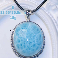 High Quality Larimar Pendant With Chain Crystal Necklace Jewelry Crystal Active