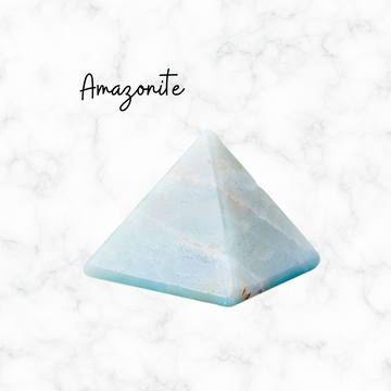 Amazonite Natural Pyramid Crystal Decor Pyramid Home Office Decor