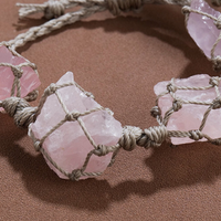 Macrame Rose Quartz Bracelet