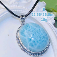 High Quality Larimar Pendant With Chain Crystal Necklace Jewelry Crystal Active