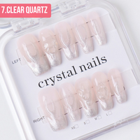 Clear Quartz Crystal Chip Nail