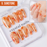 Sunstone Crystal Chip Nail