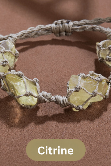 Macrame Citrine Bracelet