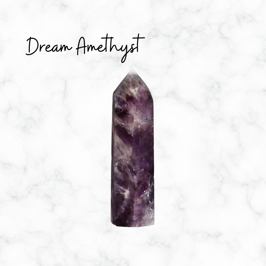 Dream Amethyst Natural Healing Crystal Tower Home Decor Purple Crystal Point