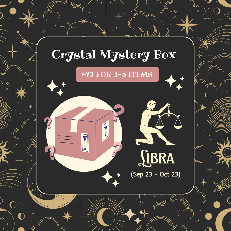 Libra Crystal Gift Set Horoscope Gift Set For Her Unique Gift For Him