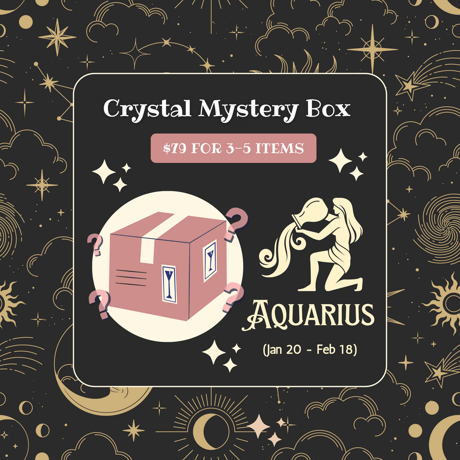 Aquarius Crystal Gift Set Horoscope Gift Set For Her Unique Gift For Him