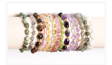 Gemstone Chip and Seed Bead Bracelet