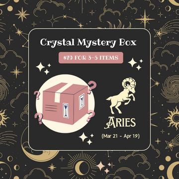 Aries Crystal Gift Set Horoscope Gift Set For Her Unique Gift For Him