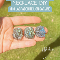 Labradorite Lion Carving Pendant