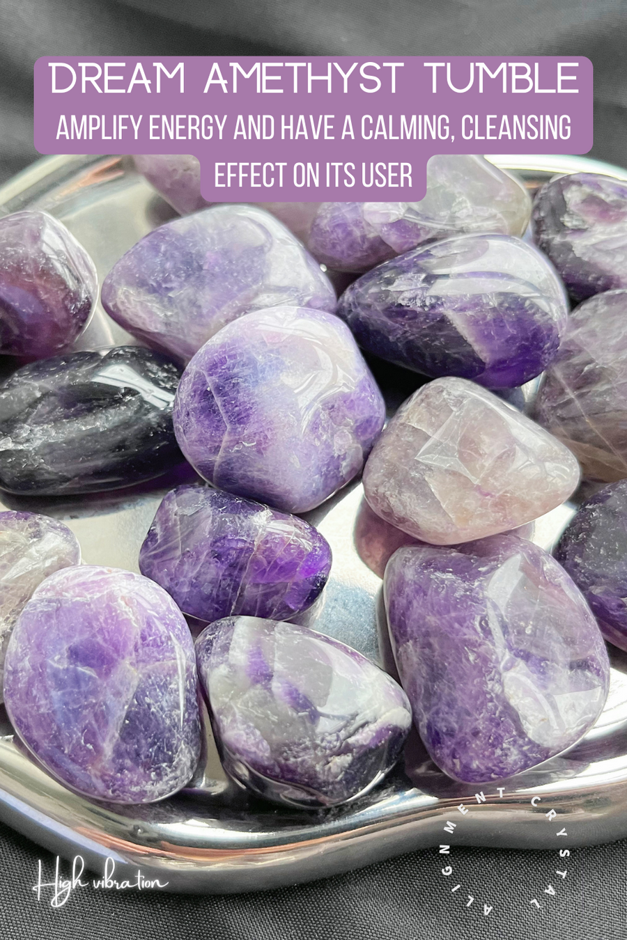 Dream Amethyst Tumbled Stones