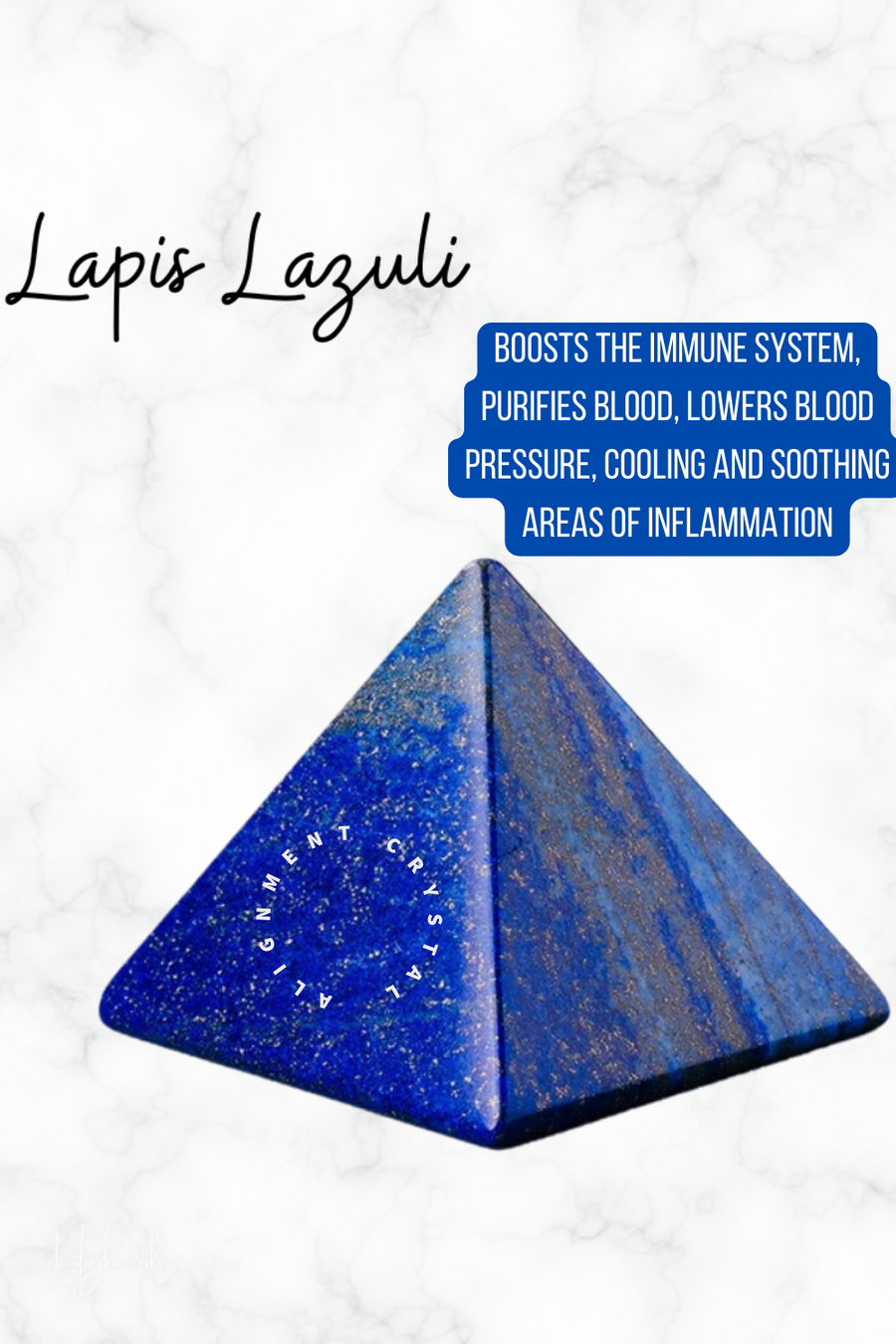 Lapis Lazuli Pyramid Natural Crystal Pyramid