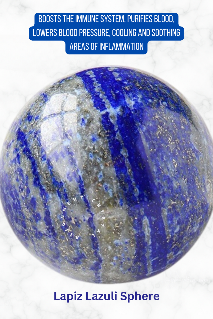 Lapis Lazuli Sphere With Free Stand