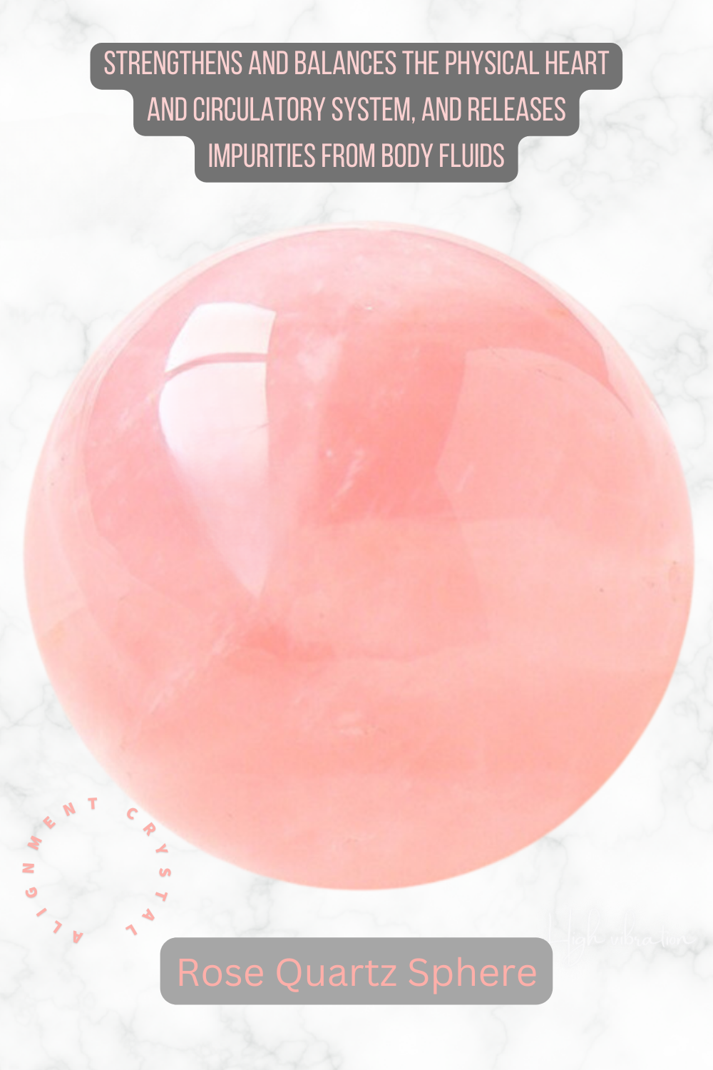 Madagascar Rose Quartz Sphere With Free Stand