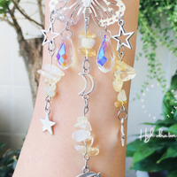 Moonstone Labradorite Citrine Rose Quartz Suncatcher