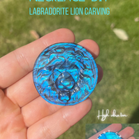 Labradorite Lion Carving Pendant