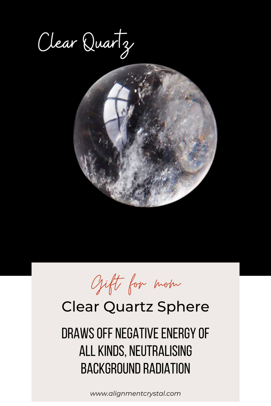 Clear Quartz Sphere With Free Stand