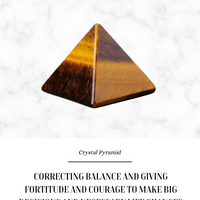 Tigers Eye Pyramid Natural Crystal Pyramid