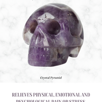 Amethyst Skull Natural Crystal Carving