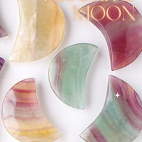 Rainbow Fluorite Moon