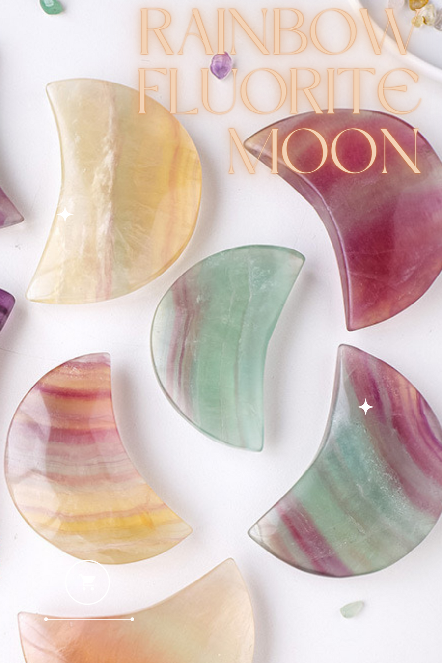 Rainbow Fluorite Moon