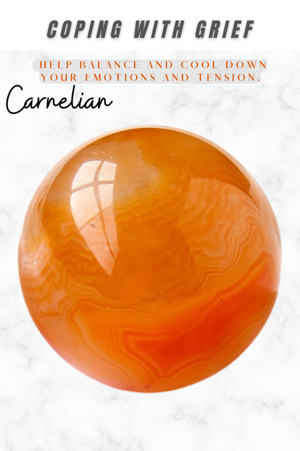 Carnelian Sphere With Free Stand