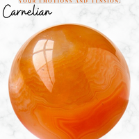 Carnelian Sphere With Free Stand