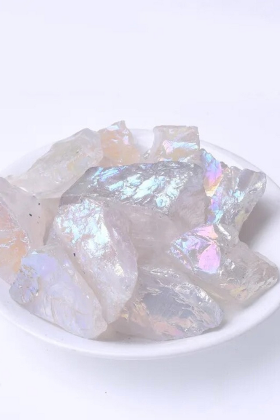 50G/Bag 2-3pcs Natural Clear Quartz Aura Raw Stone Unpolished Healing Gemstone