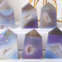 Natural Aura Agate Tower