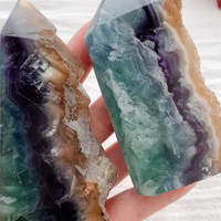 Natural Rainbow Fluorite Tower