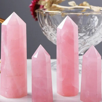 Natural Rose Quartz Tower