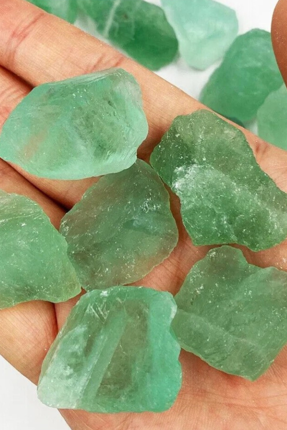 Natural Rough Raw Green Fluorite