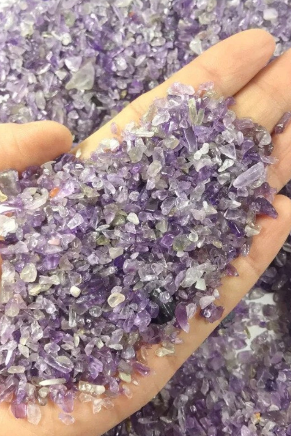 100g 2-5mm Natural Amethyst Chip