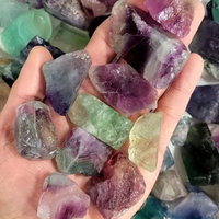 Natural Rainbow Fluorite Raw Stone