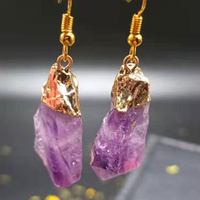 Natural Amethyst Earrings