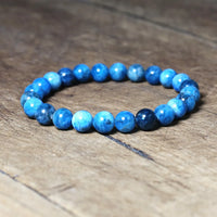 8mm Natural Stone Apatite Bracelet Handmade