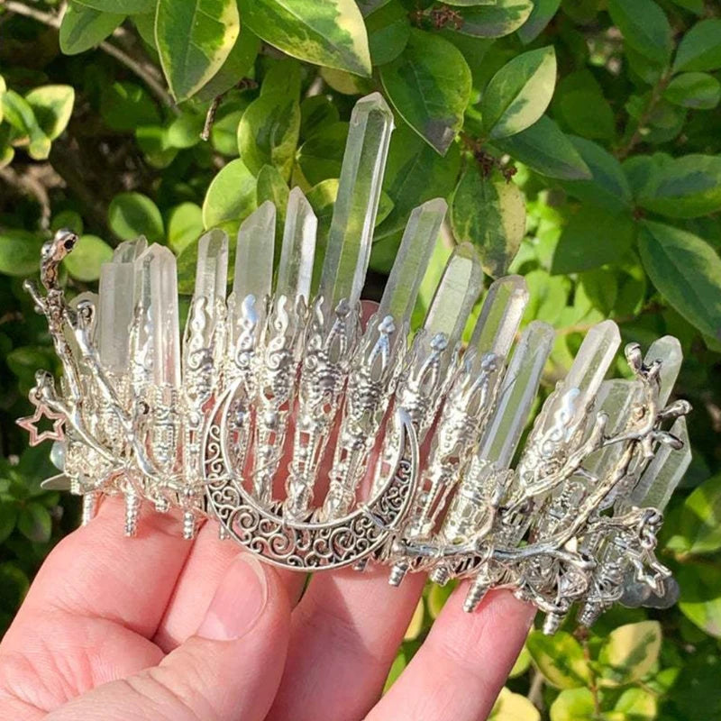 Natural Crystal Headband Clear Quartz