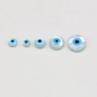 10PC 4/5/6/8/10mm Evil Eye Natural Shell Bead Supply