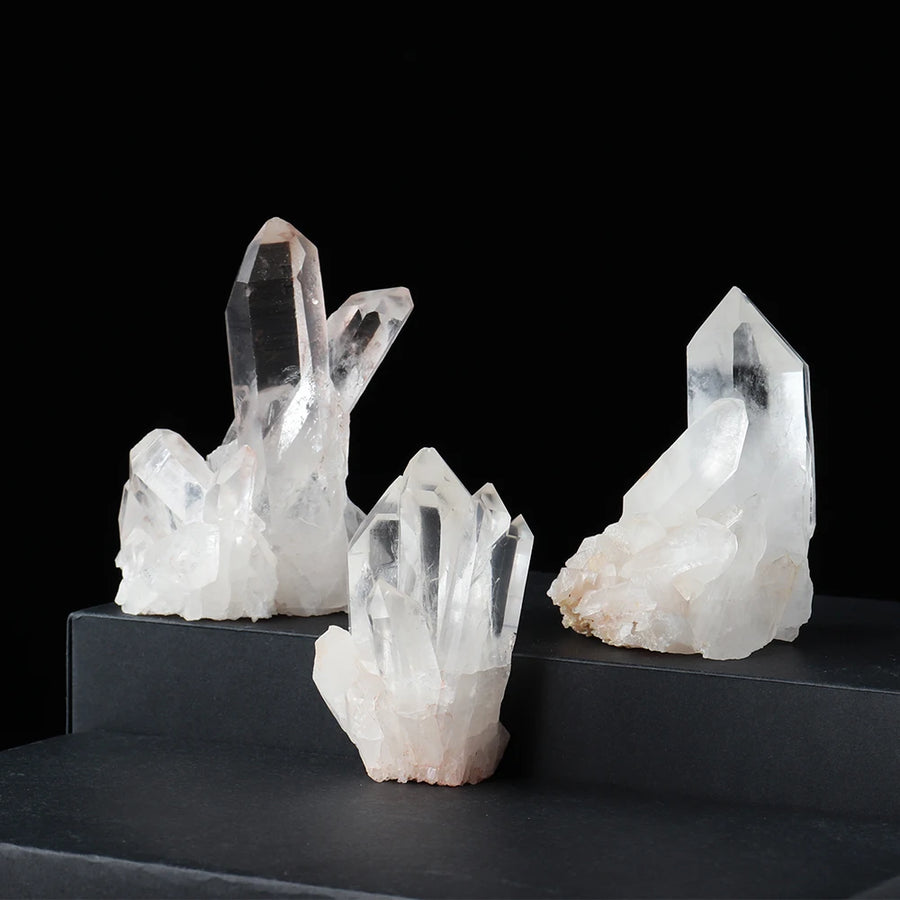 Natural Raw Clear Quartz Cluster