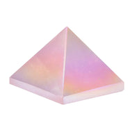 Natural Aura Rose Quartz Pyramid