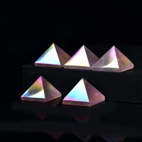 Natural Aura Rose Quartz Pyramid