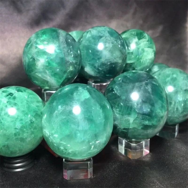 Natural Rainbow Fluorite Sphere