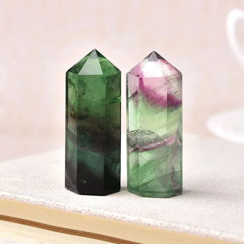 Natural Rainbow Fluorite Tower