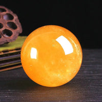 Natural Citrine Calcite Sphere